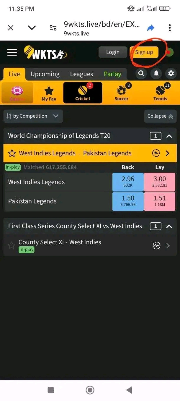 ?এজেন্ট এর ঝামেলা ছারা,যারা নিজে নিজে ডিপজিট উইথড্র করতে চান, তারা এখনি অ্যাকাউন্ট করুন 9wkts(নাইন উইকেট) এ নতুন অ্যাকাউন্ট নিতে নিচের লিংকে ক্লিক করুন?????????অ্যাকাউন্ট লিংক:9wkts.live/af/tg961q0S/join ?বি:দ্র:প্রত্যেকবার ডিপজিটে ৪% বোনাস পাবেন।✡️এডমিন:আকাশ মালিক ভাই✡️